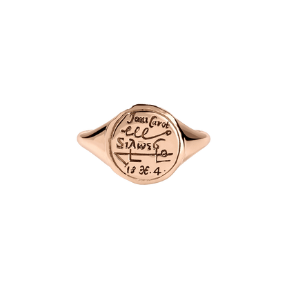 Pisces Alchemical Zodiac Signet Ring