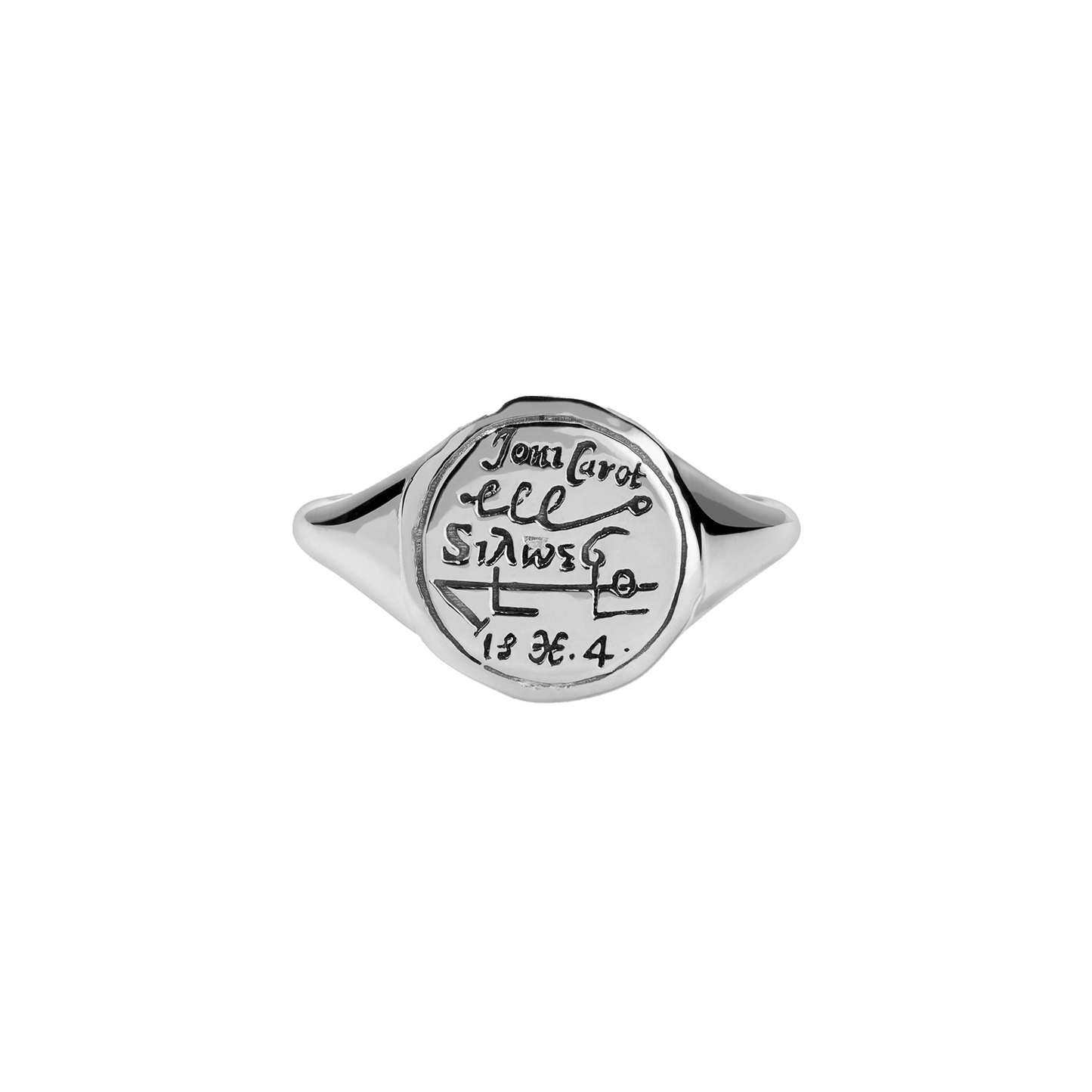 Pisces Alchemical Zodiac Signet Ring