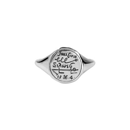 Pisces Alchemical Zodiac Signet Ring