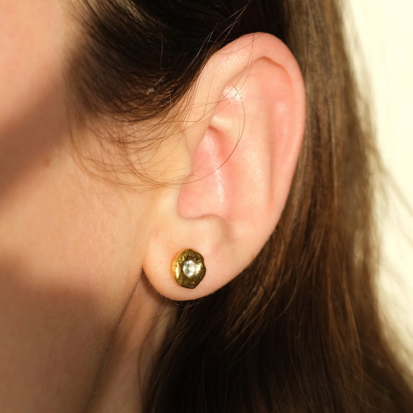 Pleiades White Sapphire Studs