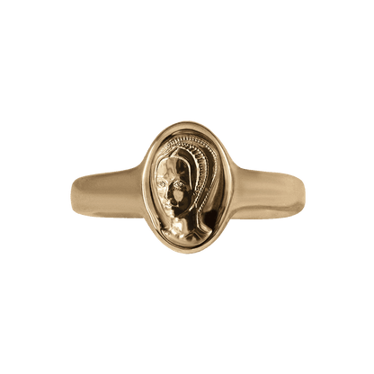 Anne Boleyn Solid Gold Signet Ring