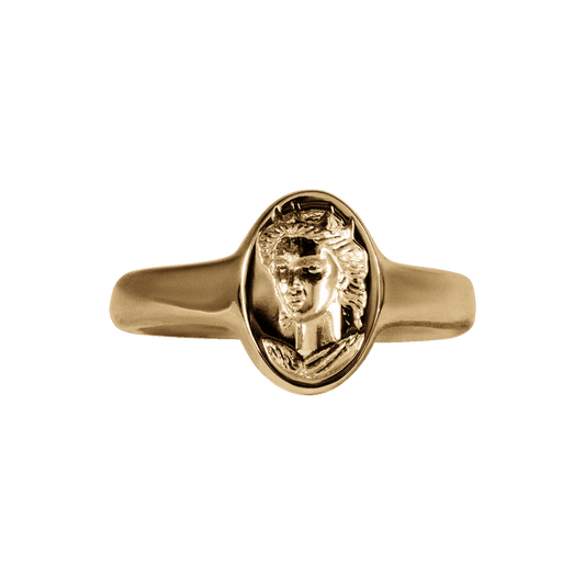 Boudica Solid Gold Signet Ring