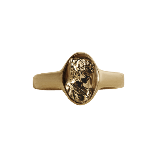 Hypatia Solid Gold Signet Ring