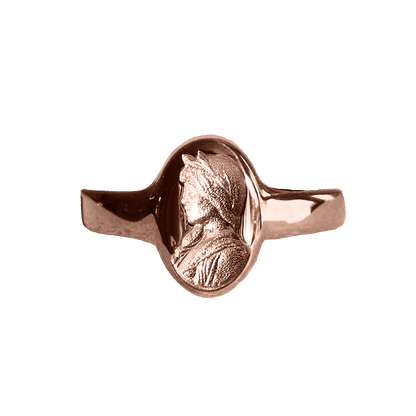 Sappho Solid Gold Signet Ring