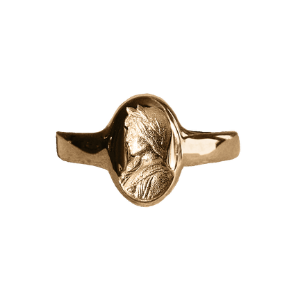 Sappho Solid Gold Signet Ring