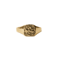 Magic Sator Square Gold Signet Ring