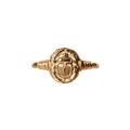Ancient Scarab Solid Gold Ring