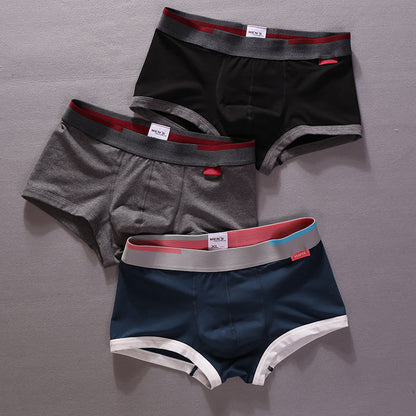 Sealed edges pure cotton boxer briefs