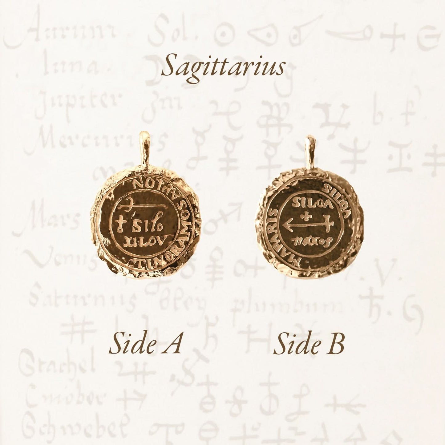 Sagittarius Alchemical Zodiac Pendant
