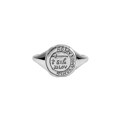 Sagittarius Alchemical Zodiac Signet Ring