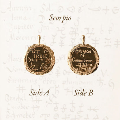 Scorpio Alchemical Zodiac Pendant
