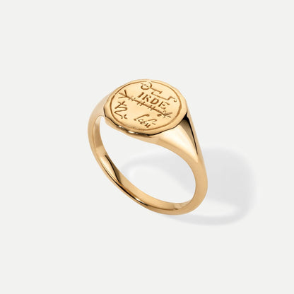 Scorpio Alchemical Zodiac Signet Ring