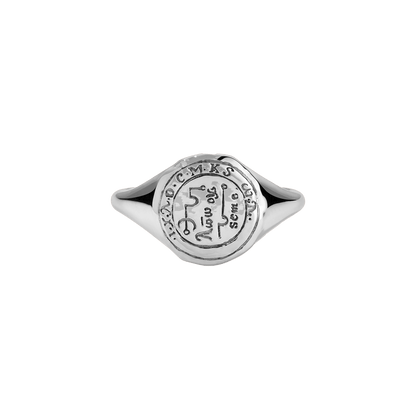 Taurus Alchemical Zodiac Signet Ring