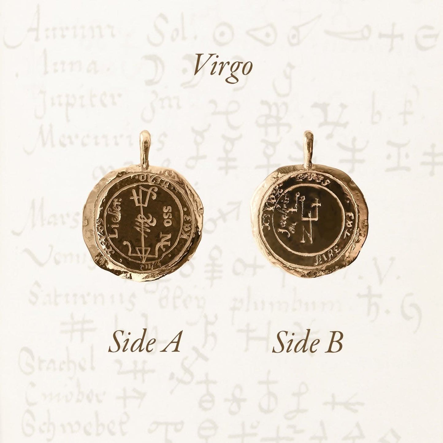 Virgo Alchemical Zodiac Pendant