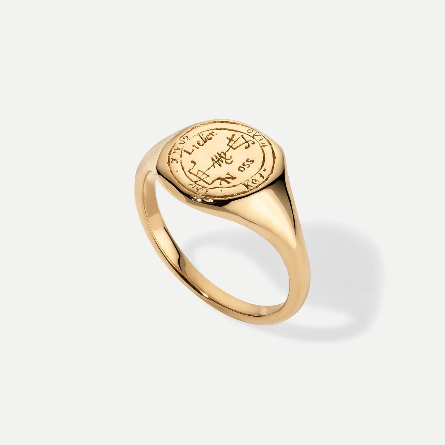Virgo Alchemical Zodiac Signet Ring