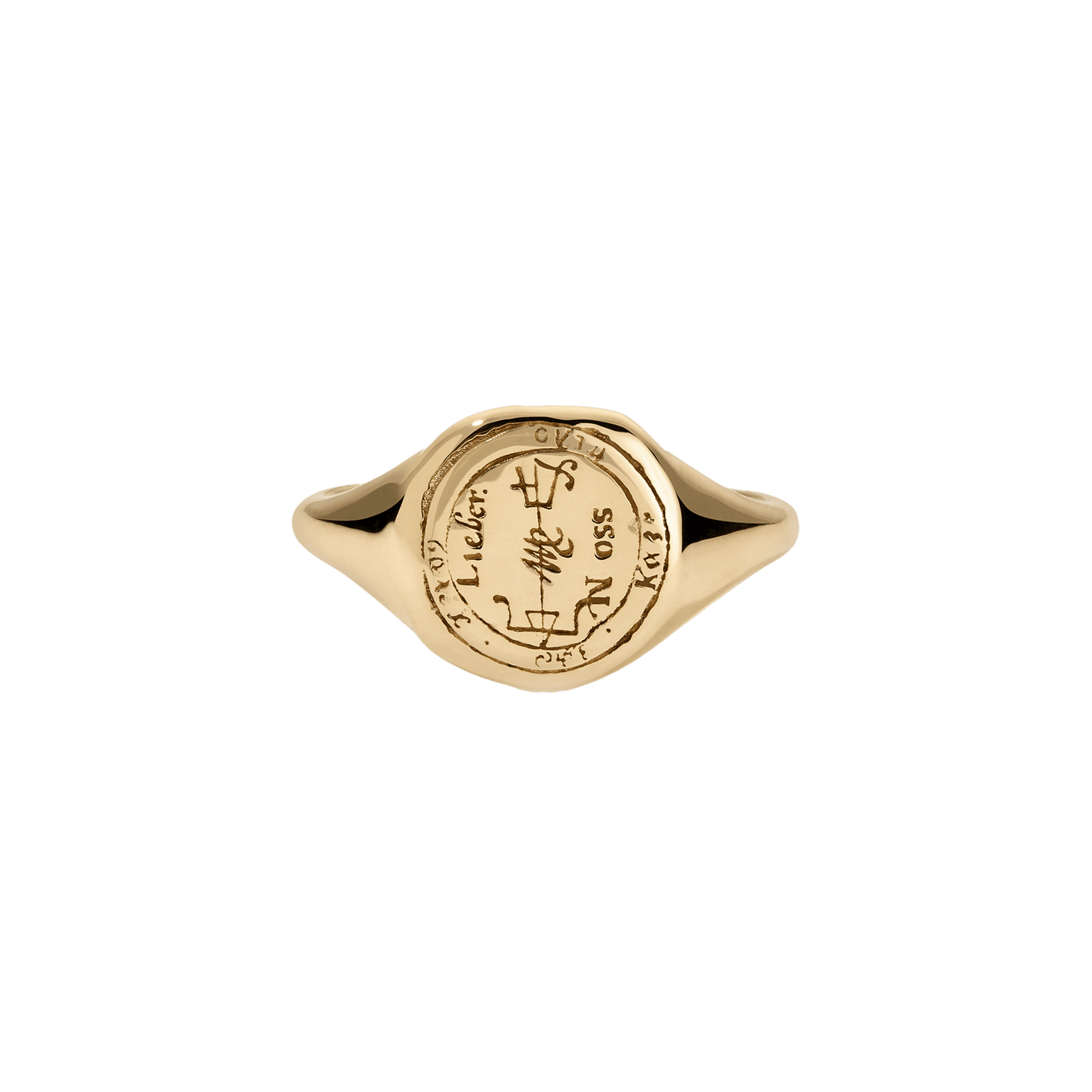 Virgo Alchemical Zodiac Signet Ring