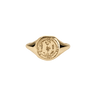 Virgo Alchemical Zodiac Signet Ring