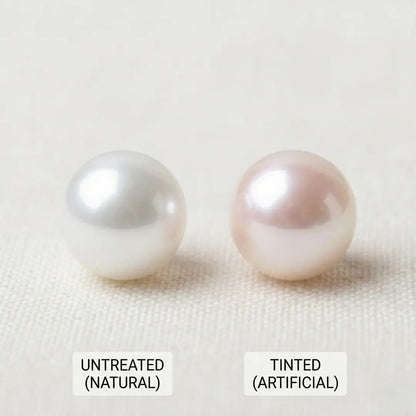 18K Solid Gold Double Akoya Pearl Drop Chain Earrings