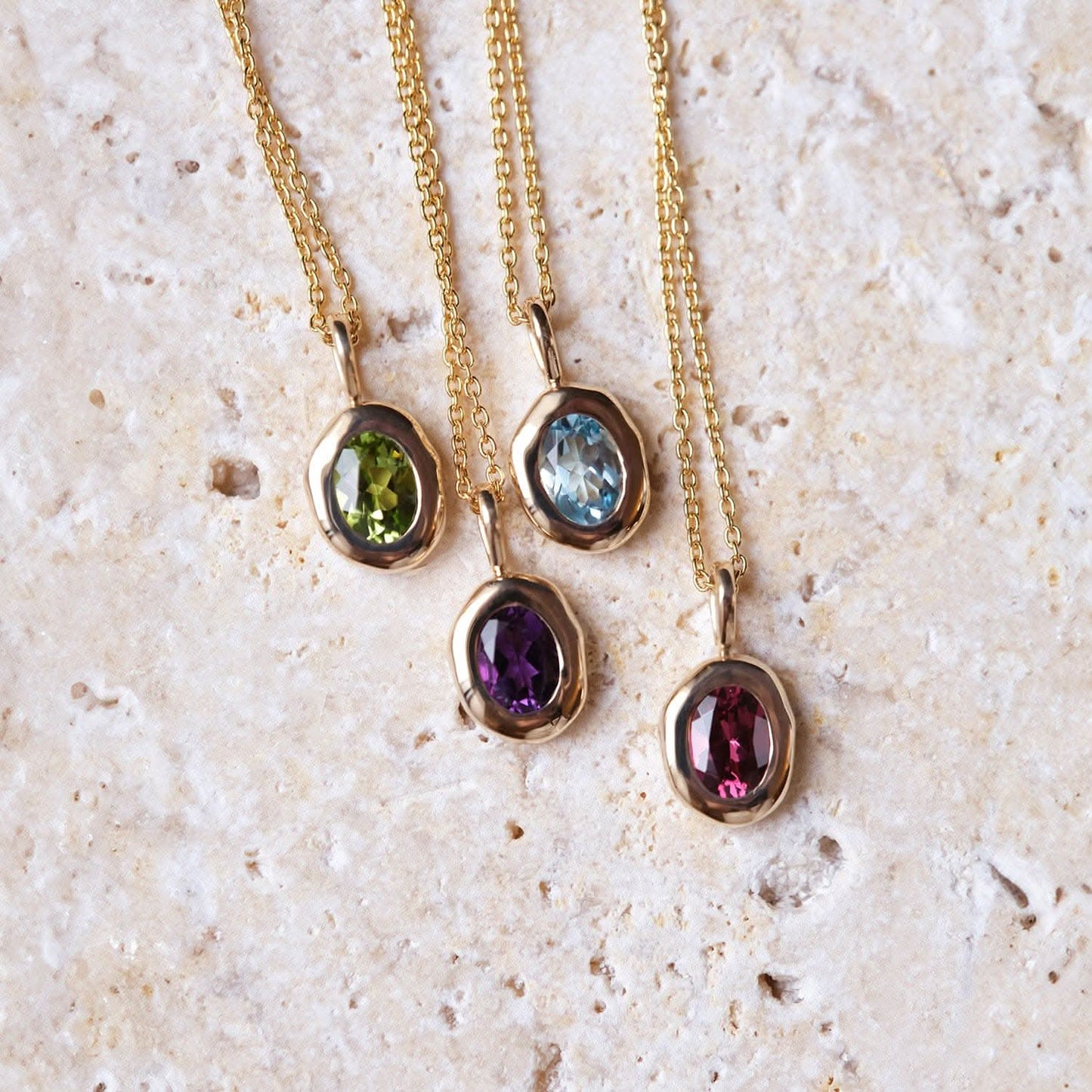 Molten Heirloom Pendant - Garnet