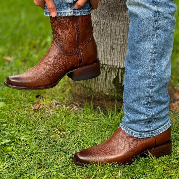 Original Deerskin  Zipper Cowboy Boots