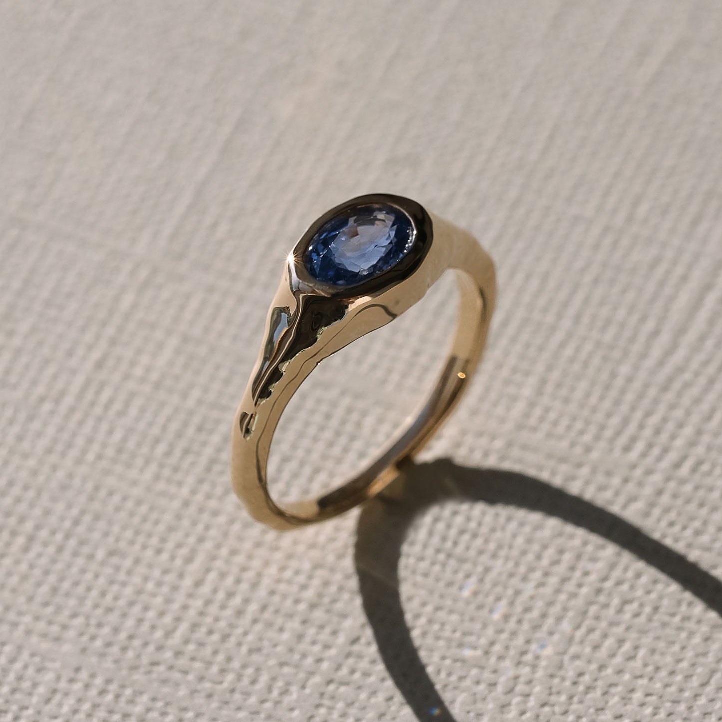 Amphitrite Molten Sapphire Ring