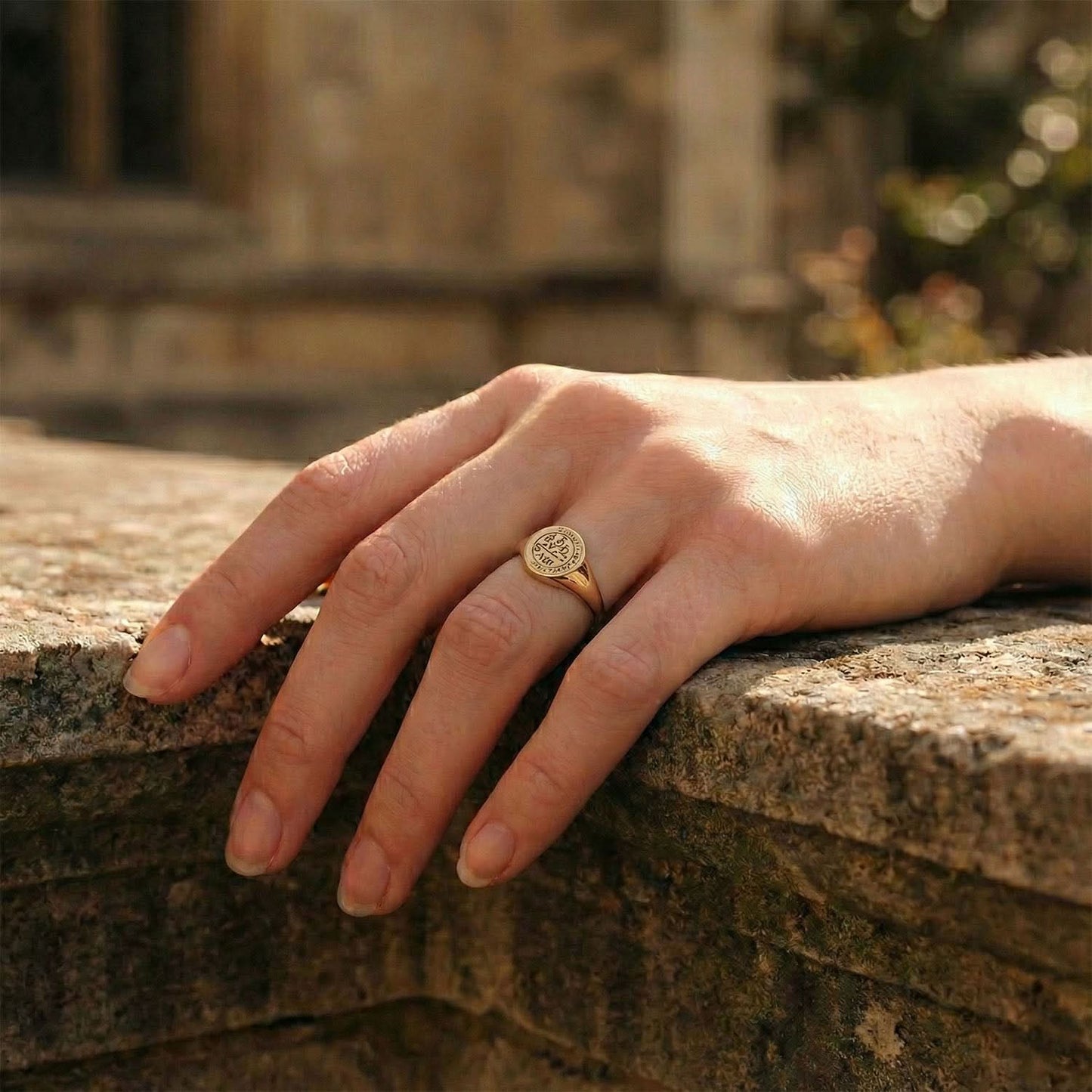 Aries Alchemical Zodiac Signet Ring