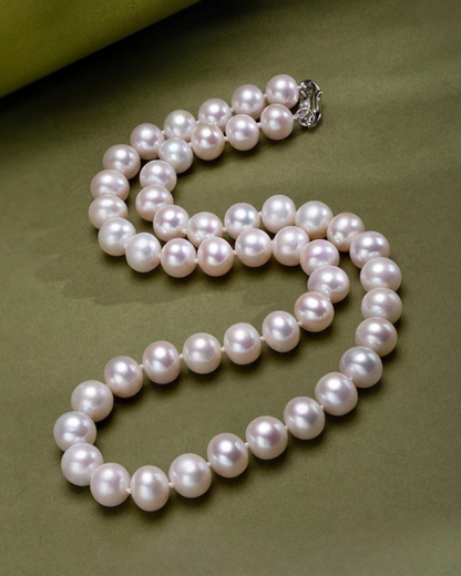 7-9.5mm White Freshwater Pearl Necklace