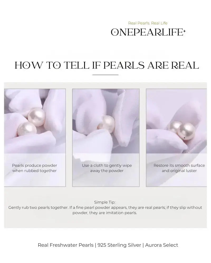 9-9.5mm Large White Pearl Ring, Adjustable 18K Gold Plated S925 Silver Ring