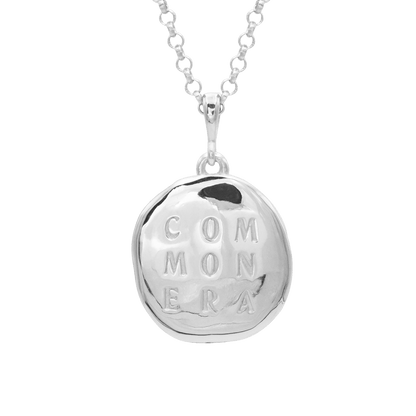 Medusa 7 Emerald Medallion Necklace | Silver