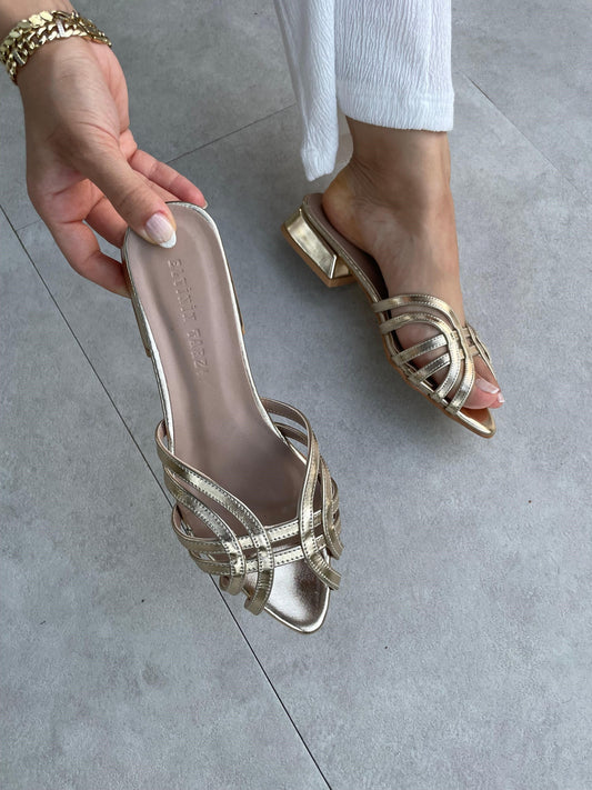 Belly Low-Heeled Slippers