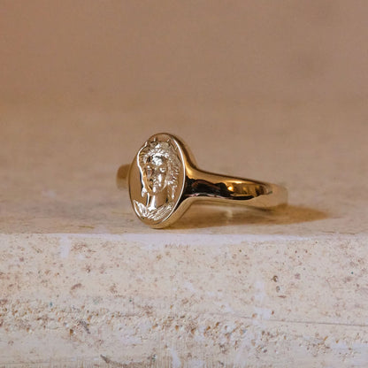 Boudica Solid Gold Signet Ring