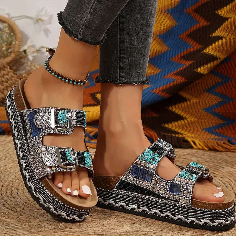 Women's Thick Sole Boho Sandals