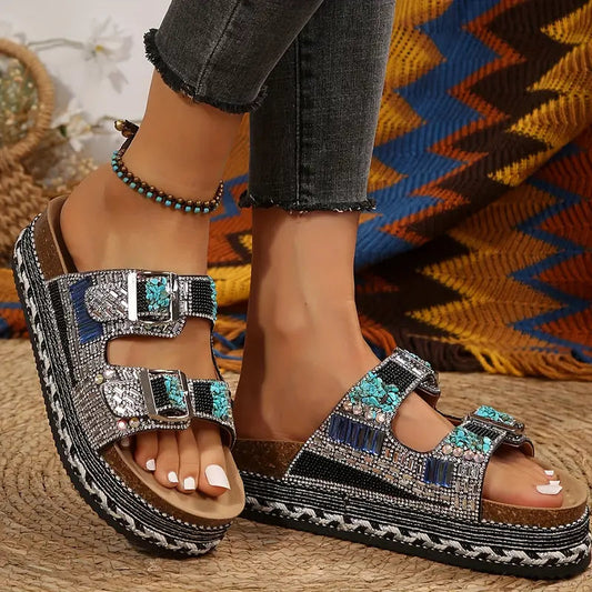 Women's Thick Sole Boho Sandals