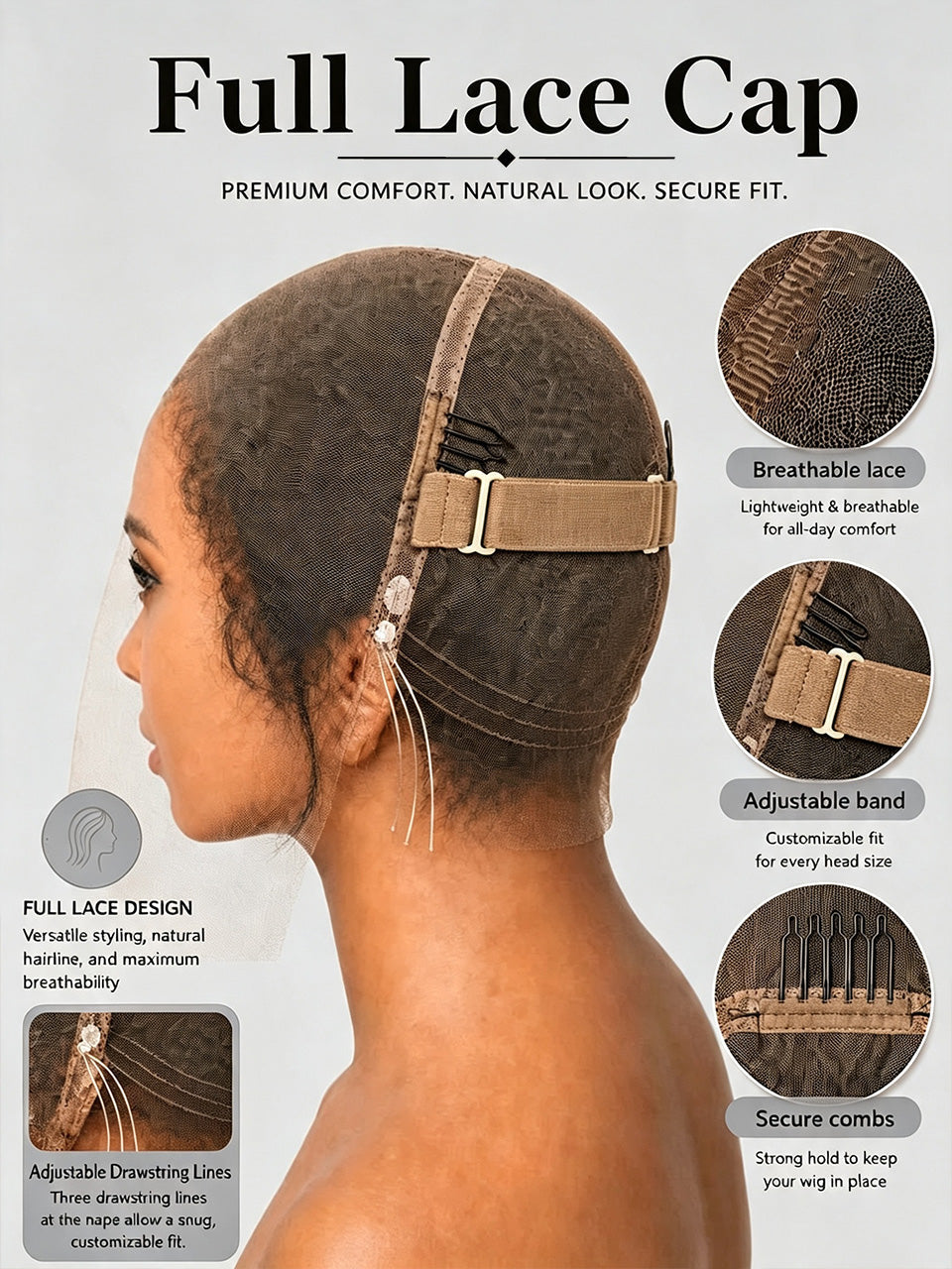 Pixie wig curly 6 inches Black 100% human hair Glueless with Full lace TWA with Fade and Hard Part style 8