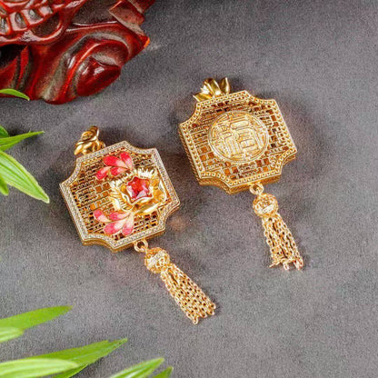 Fortunes Blush Enamel Pendant – Cloisonné Edition