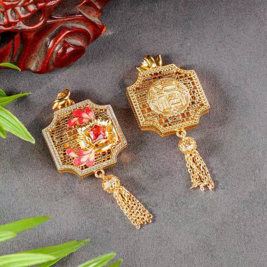 Fortunes Blush Enamel Pendant – Cloisonné Edition