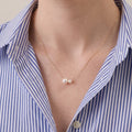 18K Solid Gold 5-7.5mm Japanese Akoya Pearl Necklace