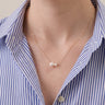 18K Solid Gold 5-7.5mm Japanese Akoya Pearl Necklace