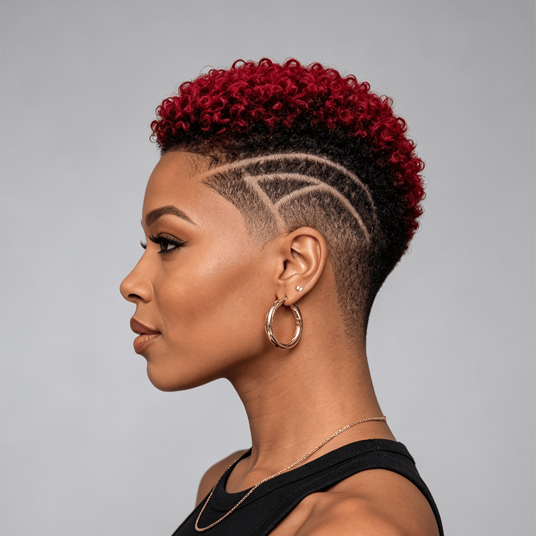 Partial Lace Topper Afro Curl  (NOT A WIG) For Black Women