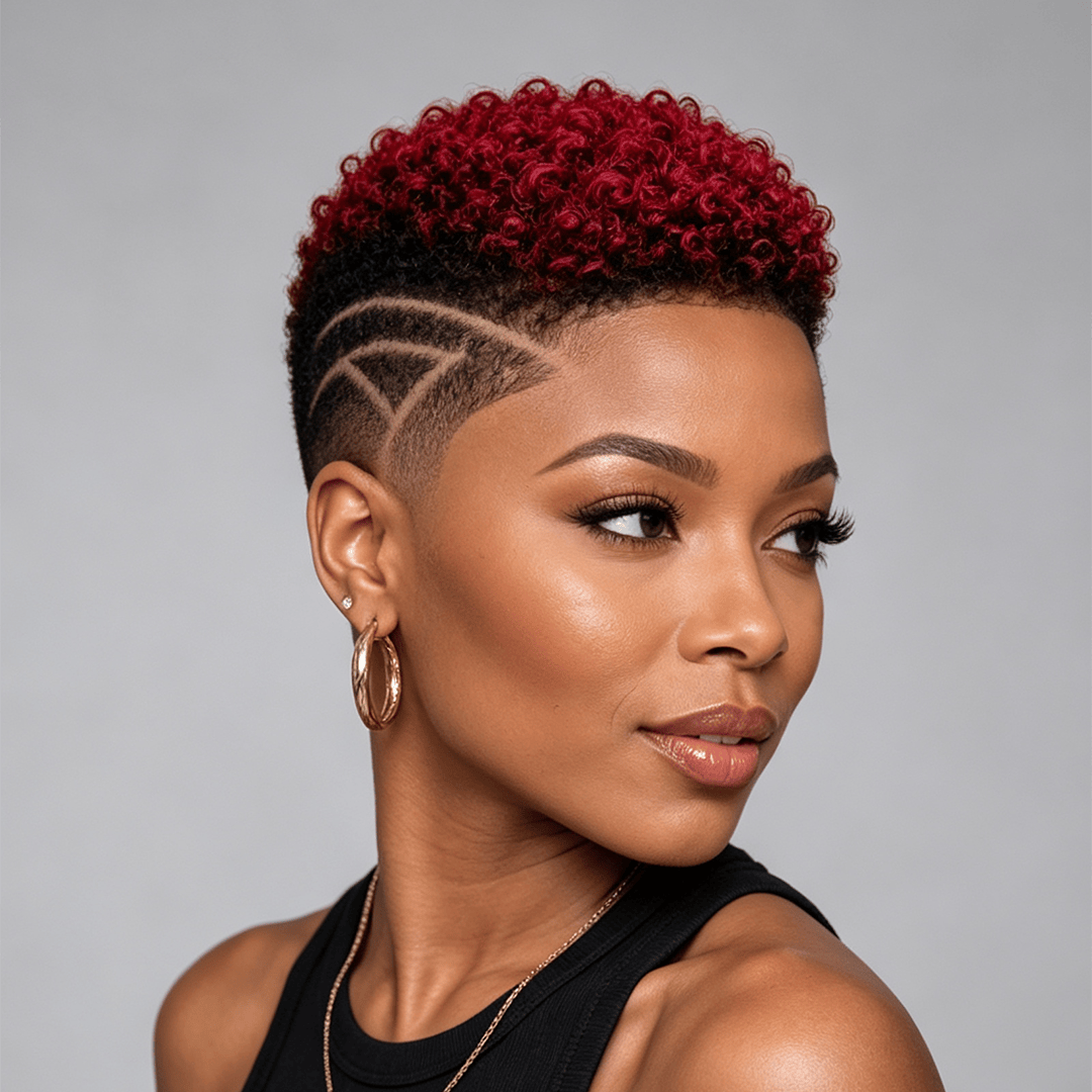 Partial Lace Topper Afro Curl  (NOT A WIG) For Black Women