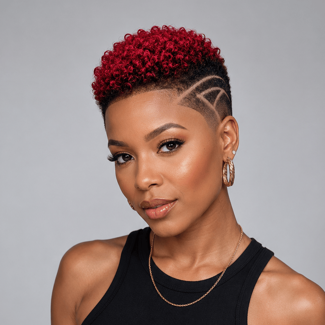 Partial Lace Topper Afro Curl  (NOT A WIG) For Black Women