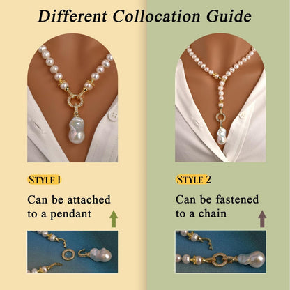 Adjustable Freshwater Pearl Turquoise Necklace