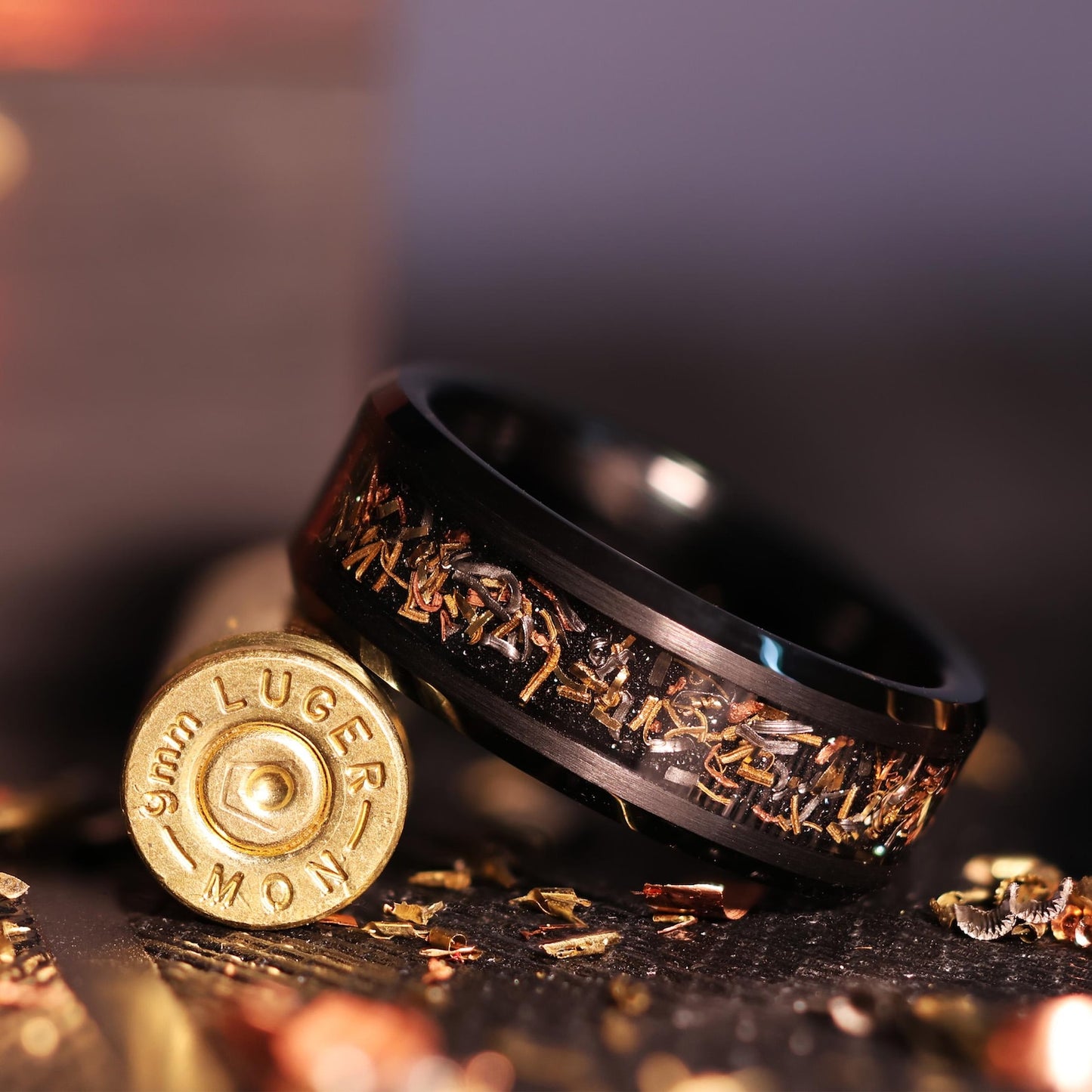 Reclaimed Bullet Shell Wedding Ring