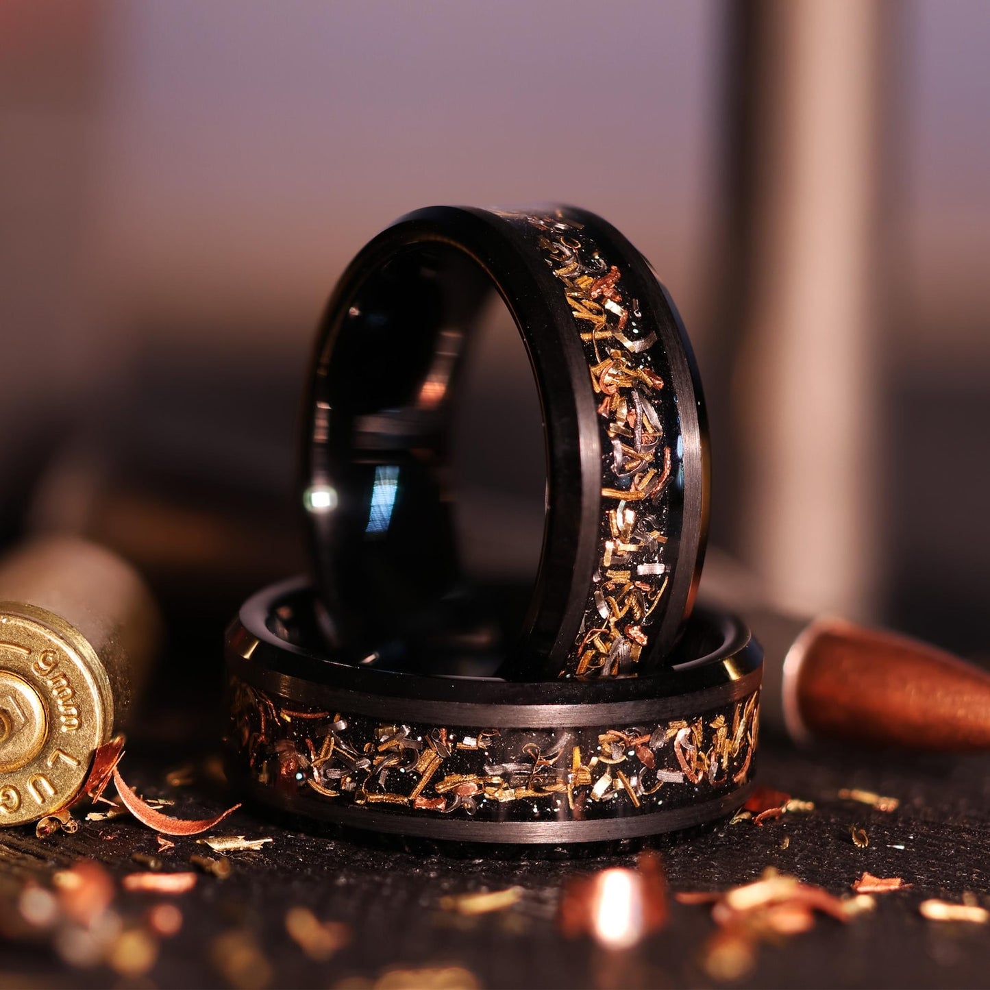 Reclaimed Bullet Shell Wedding Ring