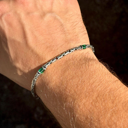 Gemstone Byzantine 5MM Chain Bracelet