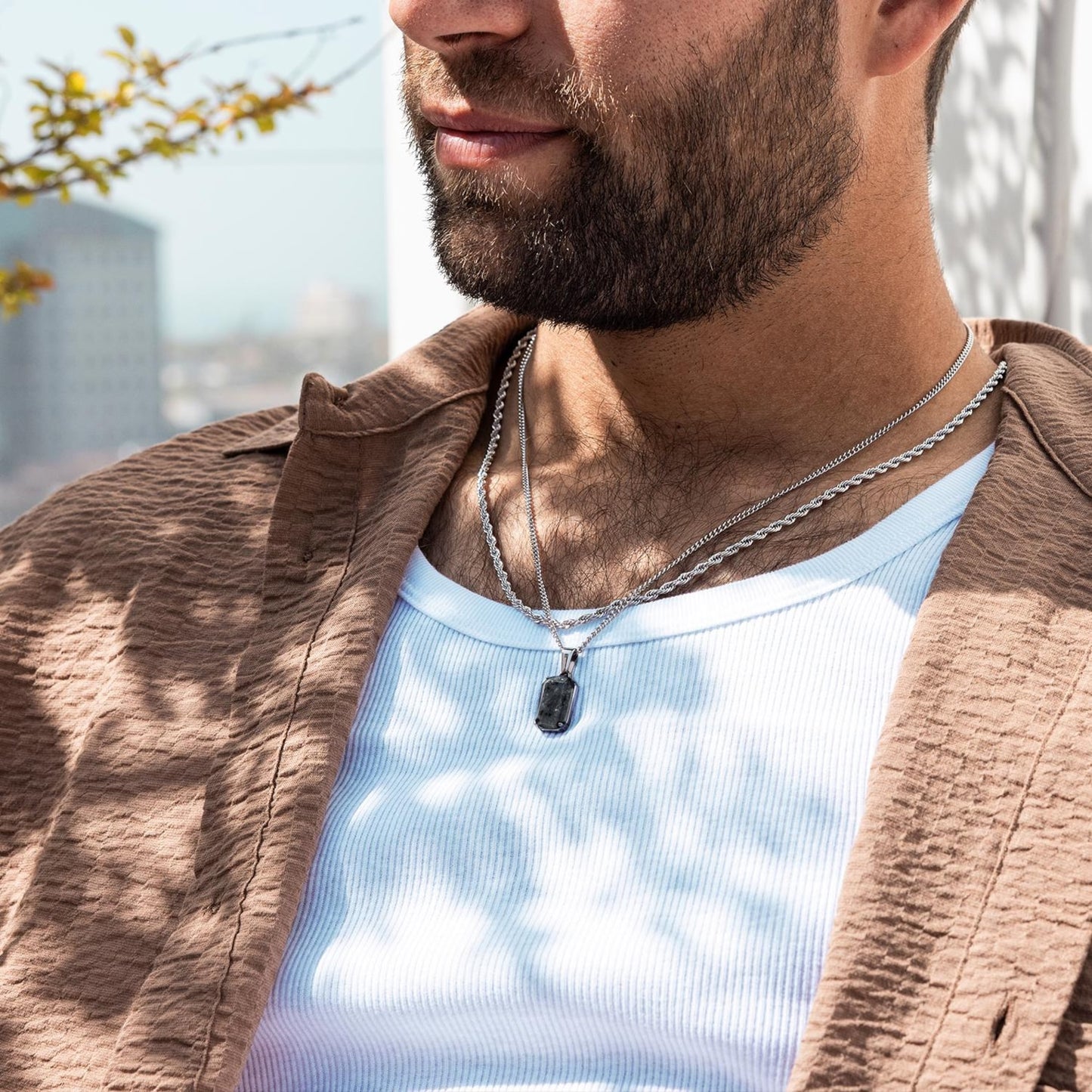 Spectrolite Pendant Necklace