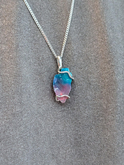 Genuine Opal Pendant Necklace
