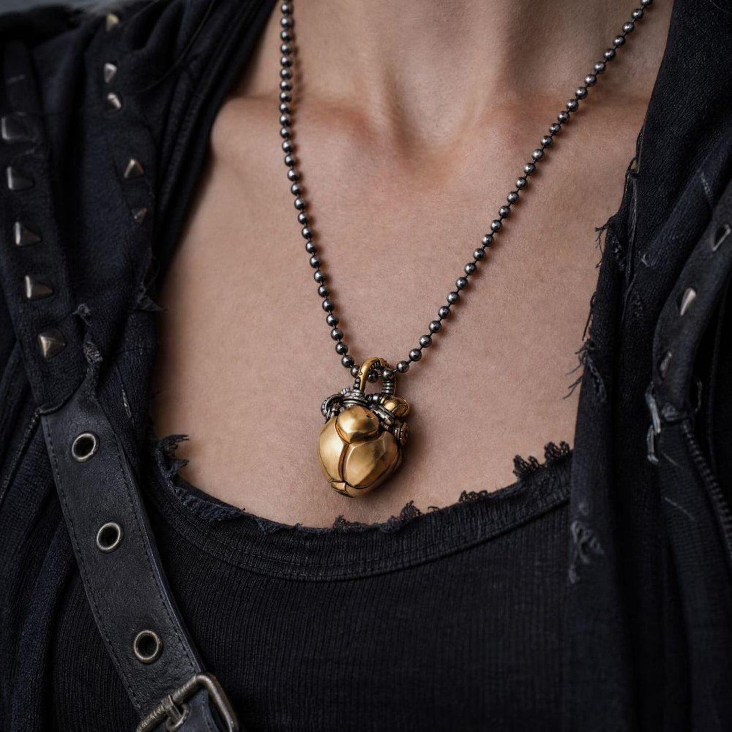 Mechanical Heart Anatomical Necklace