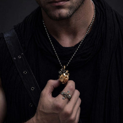 Mechanical Heart Anatomical Necklace