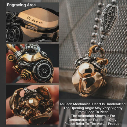 Mechanical Heart Anatomical Necklace